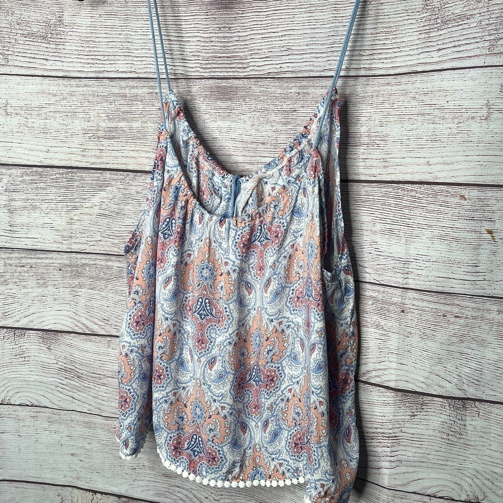 Victoria's Secret Paisley Boho Lounge Pajama Cami Camisole Top Large New - Picture 3 of 11